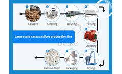 Cassava chips production line in Nigeria