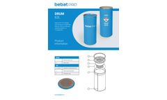 Bebat PRO - Model DRUM 62L - Steel Drum for Storage and Transport - Brochure