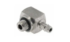 Controlled Fluidics - Barbed Elbow Low Profile Fittings for Plastic Fluidics Manifolds