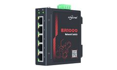 IOTRouter - Model ER1000 - 5-Port Gigabit Industrial DIN-Rail Network Switch