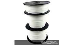 Whittam - White Polyester 8 Plait VB Cord