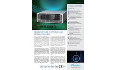 REGENERATIVE DC ELECTRONIC LOAD MODEL 63700 SERIES - Brochure
