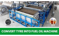 Huayin Model G Tire Plastic Pyrolysis Machine Video