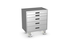 Palbam Class - 5-Drawer Stainless Steel Tool Cart
