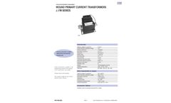 WOUND PRIMARY CURRENT TRANSFORMERS J..FM SERIES - Brochure