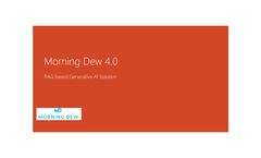 CWG - Version Morning Dew 4.0 - Artificial Intelligence Software  - Brochure