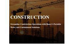 Flexible Liquid Storage Tanks for Construction