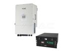 V-TAC - Model 11557 and 11559 - SET lOkW Three Phase Deye Inverter and 9.6kWh Battery