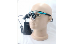 Care-Optical - Model CHL-JC-M08B-CP-F-S-GA - Flip Up Dental Surgical Loupes with Light