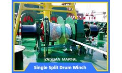 Deyuan Marine - Single Split Drum Hydraulic Mooring Winch
