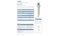 Nano - Model F1.1 - GMV 0025 - Medical Vacuum Filters - Datasheet