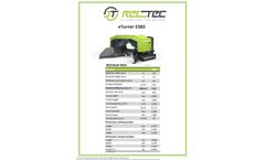 JT-RecTec - Model eTurner E380 - Electric Compost Turner - Technical Data - Brochure
