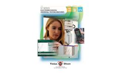 TMA - Servo Electric Universal Testing Machine -Brochure
