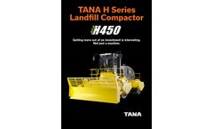 TANA - Model H450eco - Landfill Compactor - Brochure