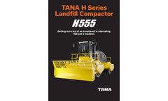 TANA - Model H555 - Landfill Compactor - Brochure