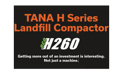TANA - Model H260eco - Landfill Compactor - Brochure