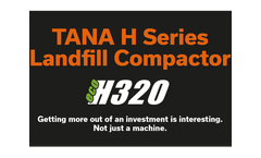 TANA - Model H320eco - Landfill Compactor - Brochure