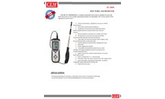 Mextech - Model CEM DT-8880 - Hot Wire Anemometer - Brochure
