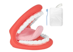Ultrassist - Large Mouth Hand Puppet with Tongue for Kids Speech Therapy, Red