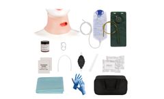 MedEduQuest - Model MEQ03170 - Wearable Neck Gunshot Wound Packing Trainer Kit