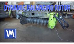 Mulcher rotor balancing process. how to remove the vibration of the crusher. - Video