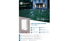 Leapton Energy - Model EL-A05 (IP20) - Low Voltage Battery - Brochure