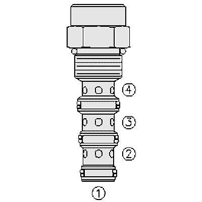HydraForce BV10-40 Load Shuttle Valve