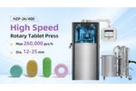 HZP-26/40D High Speed Rotary Tablet Press, 260k pcs/h - Video