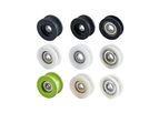Huaneng - Model 628ZZ - U-Groove Plastic Bearing Pulley Door & Window Rollers with Sliding Bearings Window Rollers