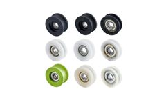 Huaneng - Model 628ZZ - U-Groove Plastic Bearing Pulley Door & Window Rollers with Sliding Bearings Window Rollers