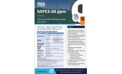 MGS Technology - Model MIPEX-04 PPM [CH4] - Ultra-Low Power Methane Sensor for Compact Gas Detectors - Brochure