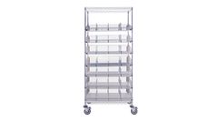 LogiQuip - Model PRM2460-7 - 9 Tier ParWire Basket Shelving Cart