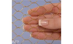 TWP - 1/2 Mesh Bronze 22 Gauge (.028") Wire Dia Hex Mesh