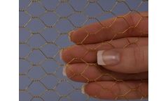 TWP - 3/8" Mesh Brass 28 Gauge (.016") Wire Dia Hex Mesh