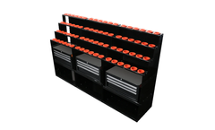 Uratech - Model UTT - 2001 - 30 Taper Toolroom Organizer – Heavy Duty CNC Tool Storage Cart