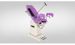 Üzümcü - Model GT-5F - Gynecology Examination Table with Polyurethane Cushion (Pink)