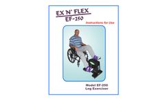 Ex N Flex - Model EF-250 - Leg Therapy Machine - Operating-Instructons - Brochure