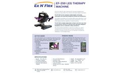 Ex N Flex - Model EF-250 - Leg Therapy Machine - Brochure