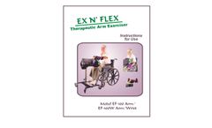 Ex-N-Flex - Model EF-100 AW - Arm/Wrist Therapy Machine - Operating-Instructons Brochure