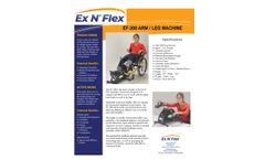 Ex N Flex - Model EF-300 - Arm/Leg Therapy Machine - Brochure