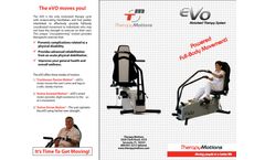 Therapy Motions - Model eVO - Motor-Assisted Reciprocating Arms / Legs Action Therapy Cycle -Brochure
