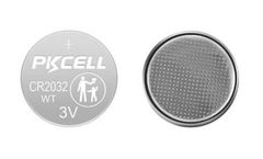 PKCell - Model CR2032WT - 3V Lithium Button Cell Battery with 220mAh Capacity