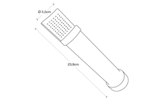 H2O Filters - Model H2OWER1500 - Medical End Point Shower Filter for Pathogen Protection