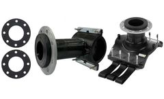 Fusion Group - Model PE100 - Electrofusion Flanged Branch Saddle with Underclamp/Understrap for Gas, Water, Mining, and Irrigation