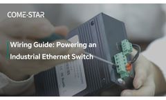 How to Power on an Industrial Ethernet Switch | Step-by-Step Wiring Guide for Terminal Block Input - Video
