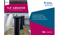 SFA enviro - Europelec - TLF Aerator - Low speed surface aerator - Brochure