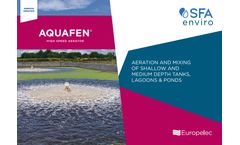 SFA enviro - Europelec - Aquafen - High speed floating surface aerator - Brochure