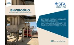 SFA enviro - Envirosep - MULTISPIRx2 - Multiple screws conveyor/extractor - Brochure