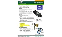 4B Proxswitch - Model P800 - DIN Style Inductive Proximity Switch - Datasheet