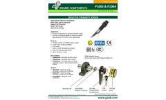 4B - Model P1003 and P1004 - 18mm - Inductive Proximity Sensor - Datasheet